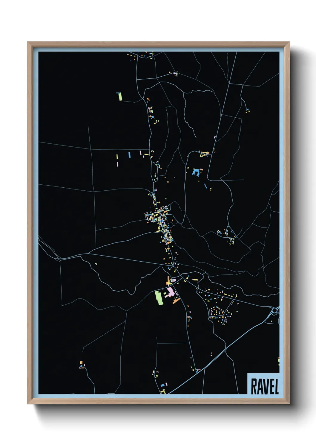 Une affiche de carte sur Ravel