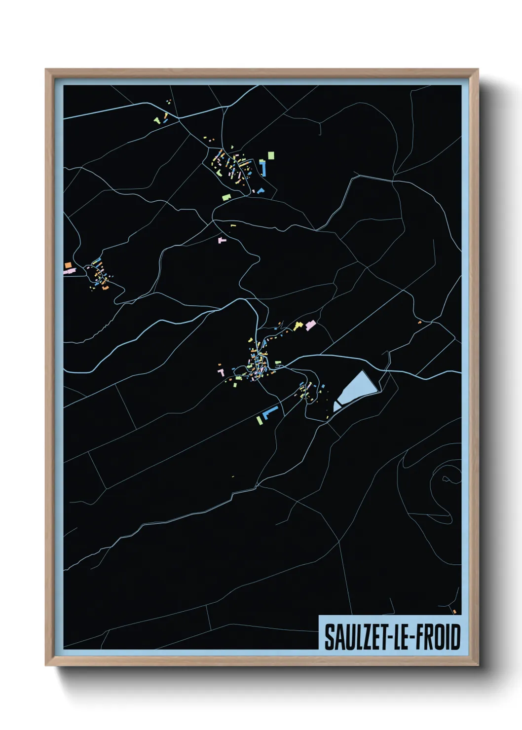 Un poster carteSaulzet-le-Froid