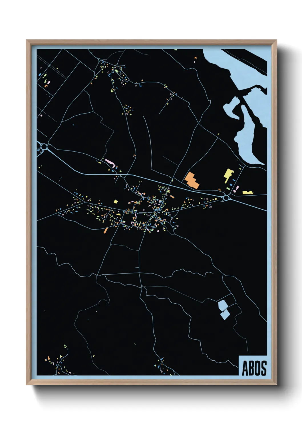 Une affiche de carte sur Abos