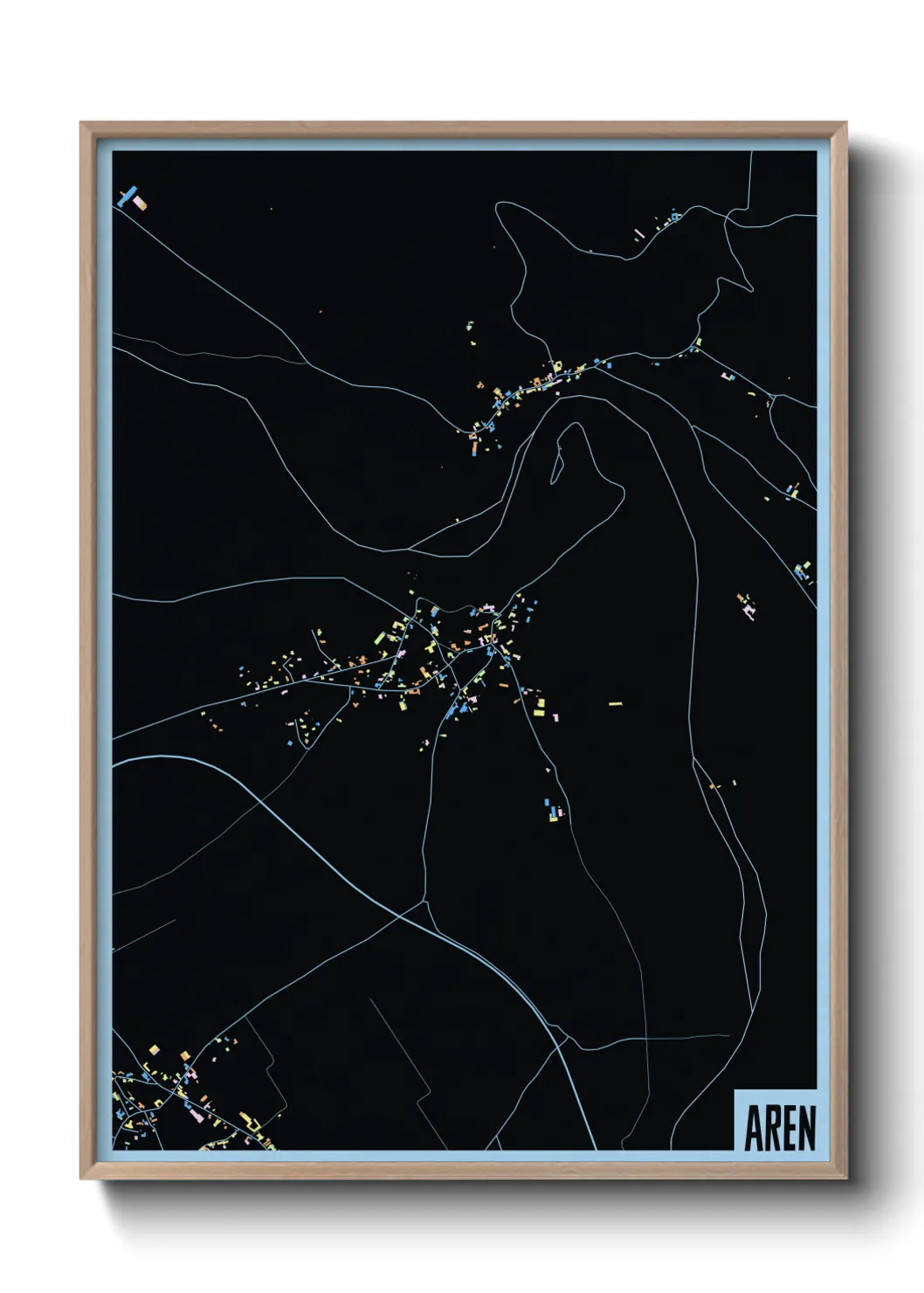 Une affiche de carte sur Aren