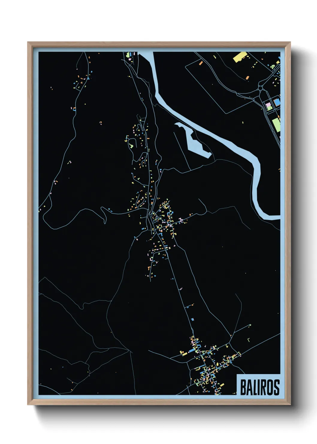 Une affiche de carte sur Baliros