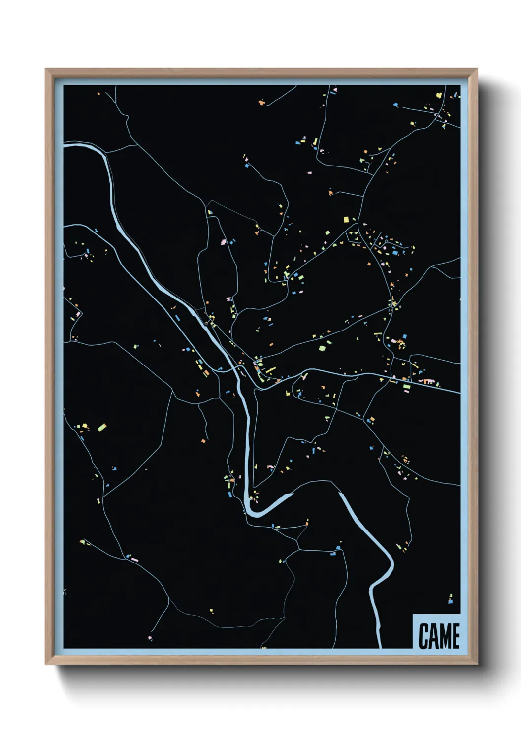 Une affiche de carte sur Came