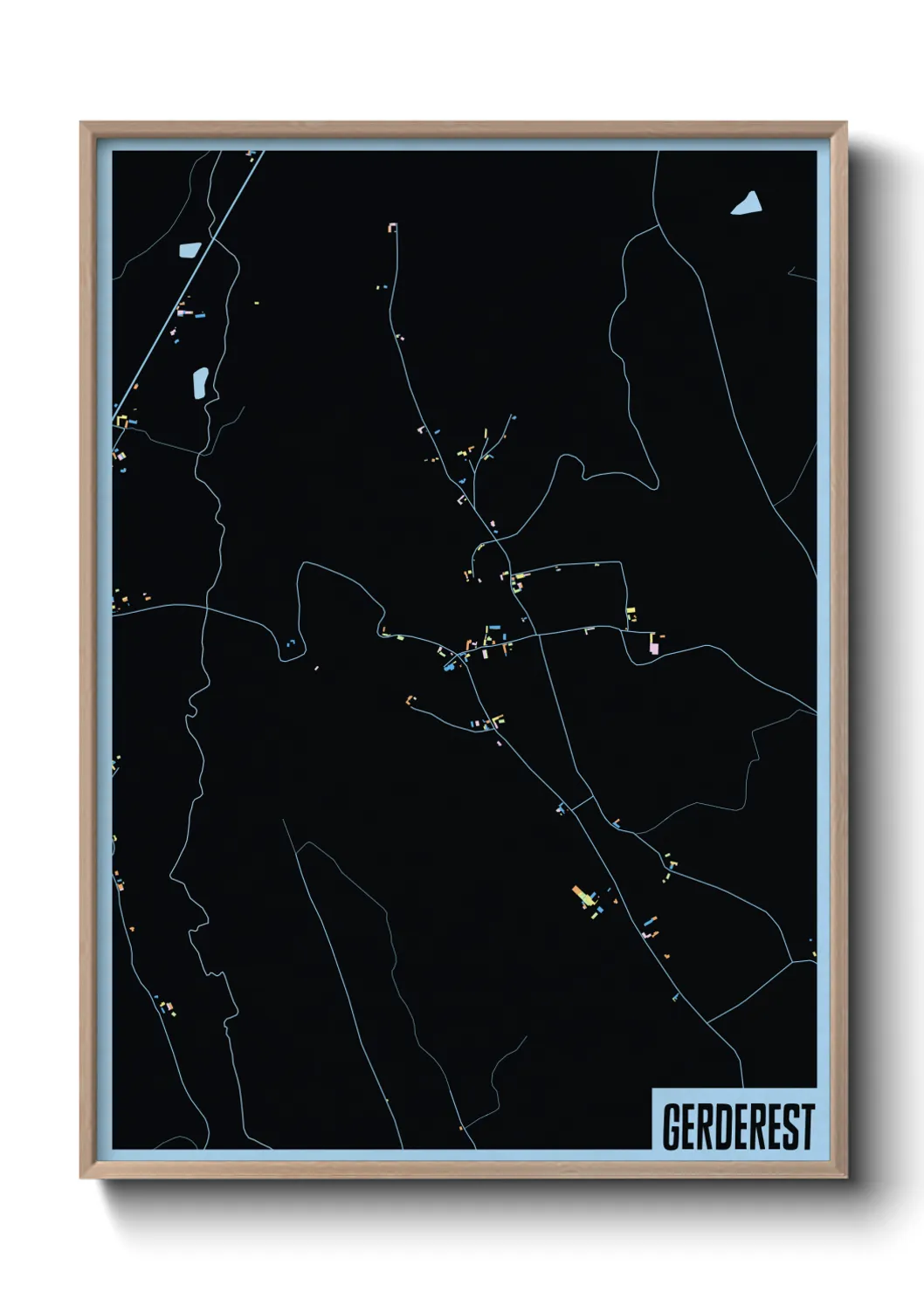 Une affiche de carte sur Gerderest