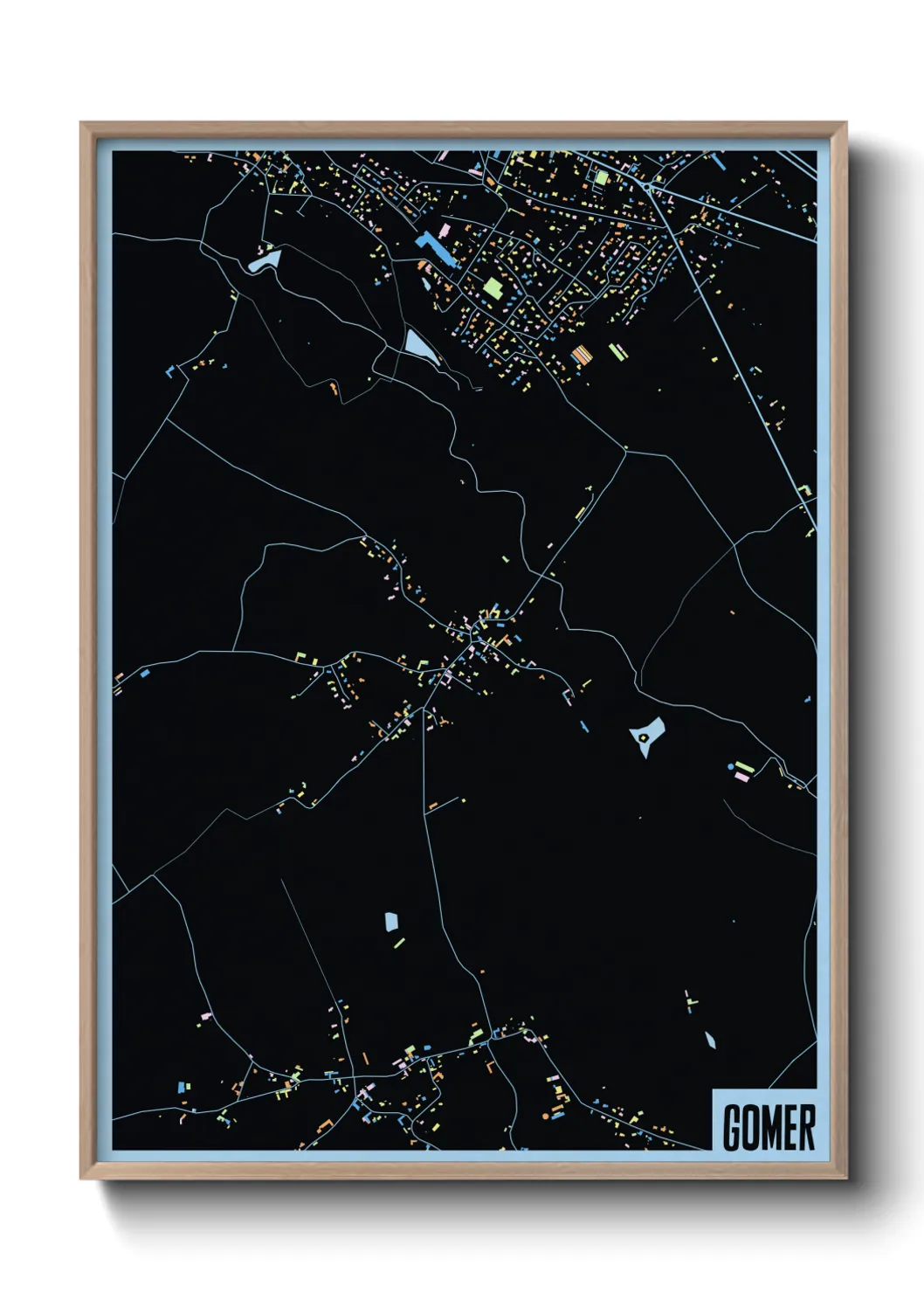 Une affiche de carte sur Gomer