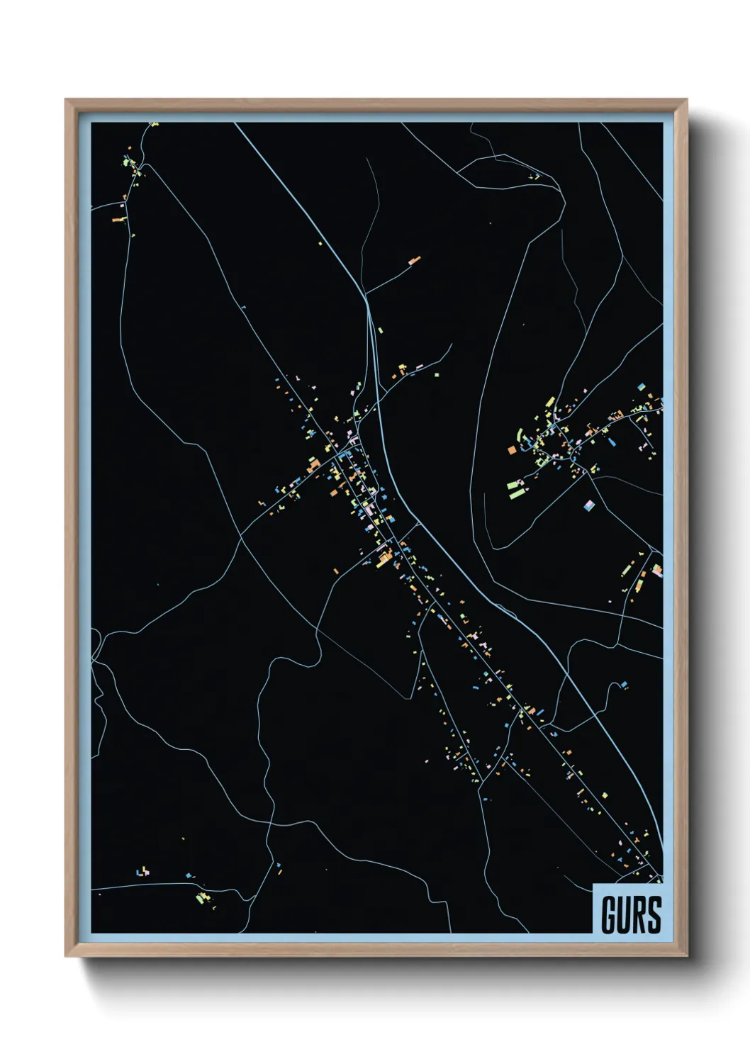 Une affiche de carte sur Gurs