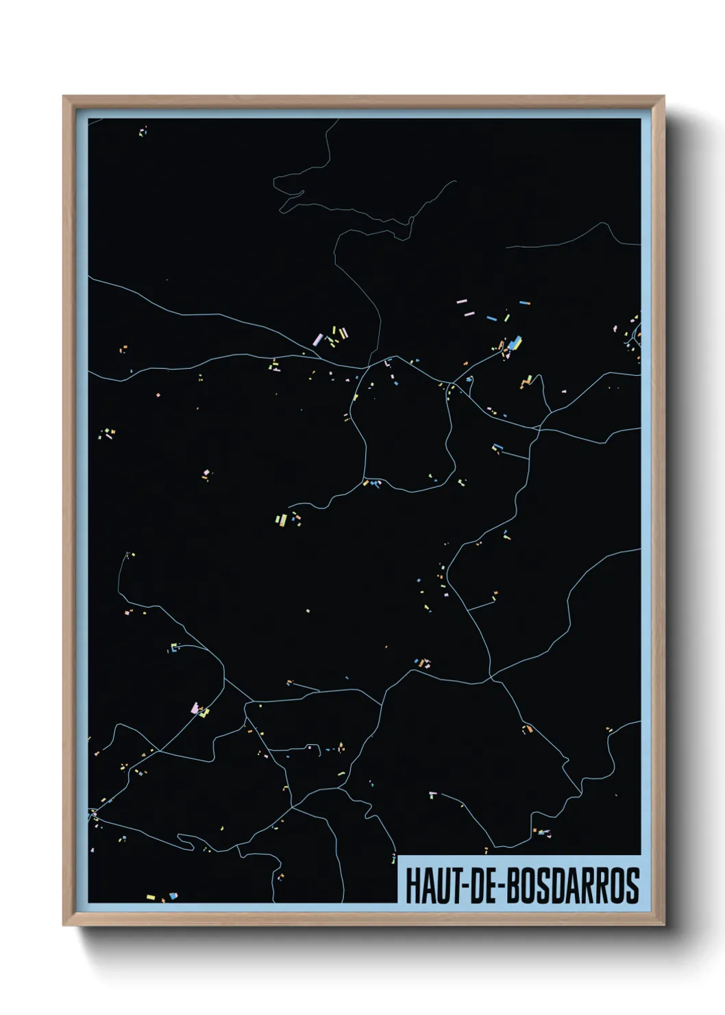 Une affiche de carte sur Haut-de-Bosdarros