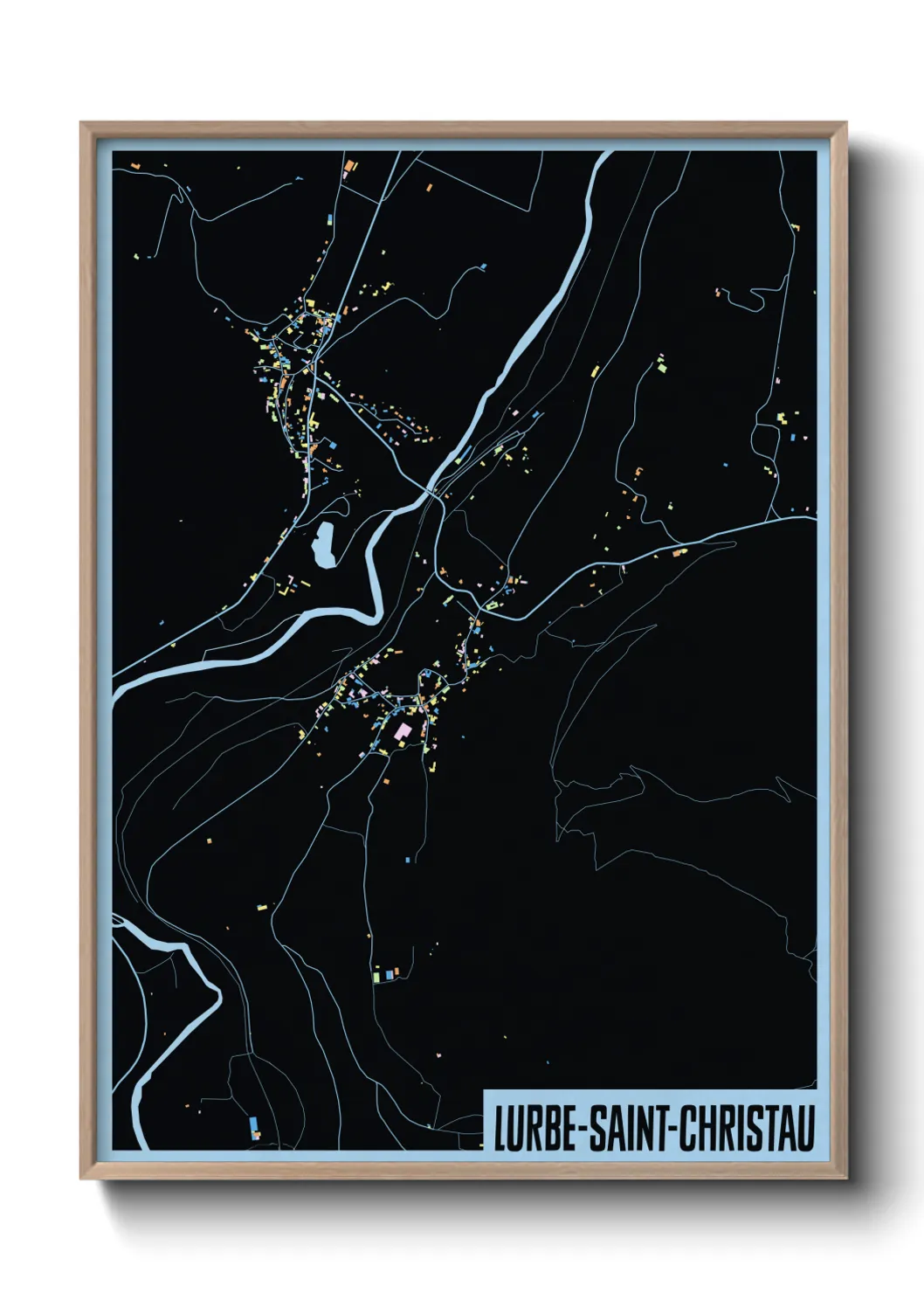 Un poster carteLurbe-Saint-Christau