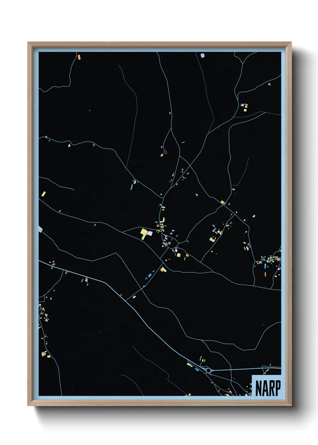 Une affiche de carte sur Narp