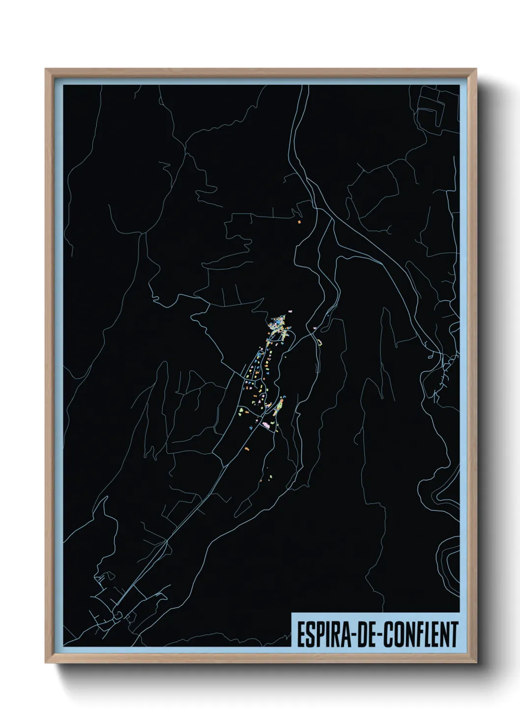 Une affiche de carte sur Espira-de-Conflent