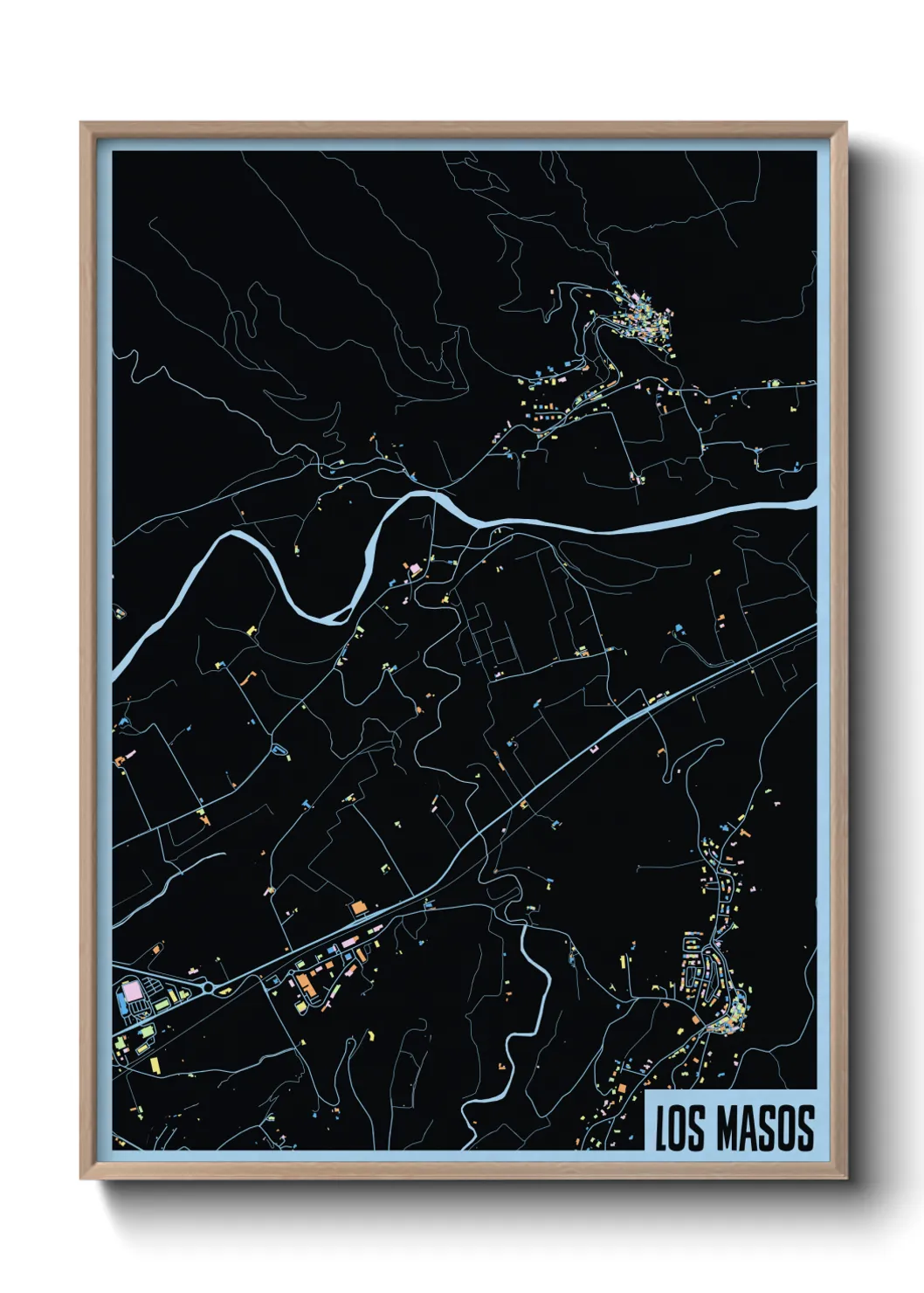 Une affiche de carte sur Los Masos