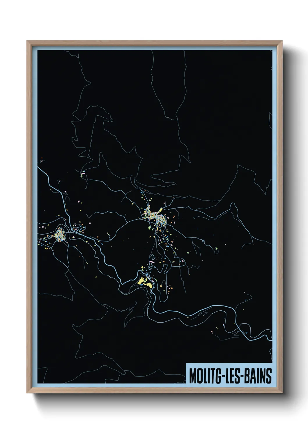 Un poster carteMolitg-les-Bains