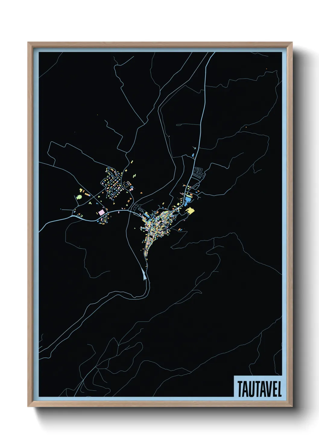 Une affiche de carte sur Tautavel