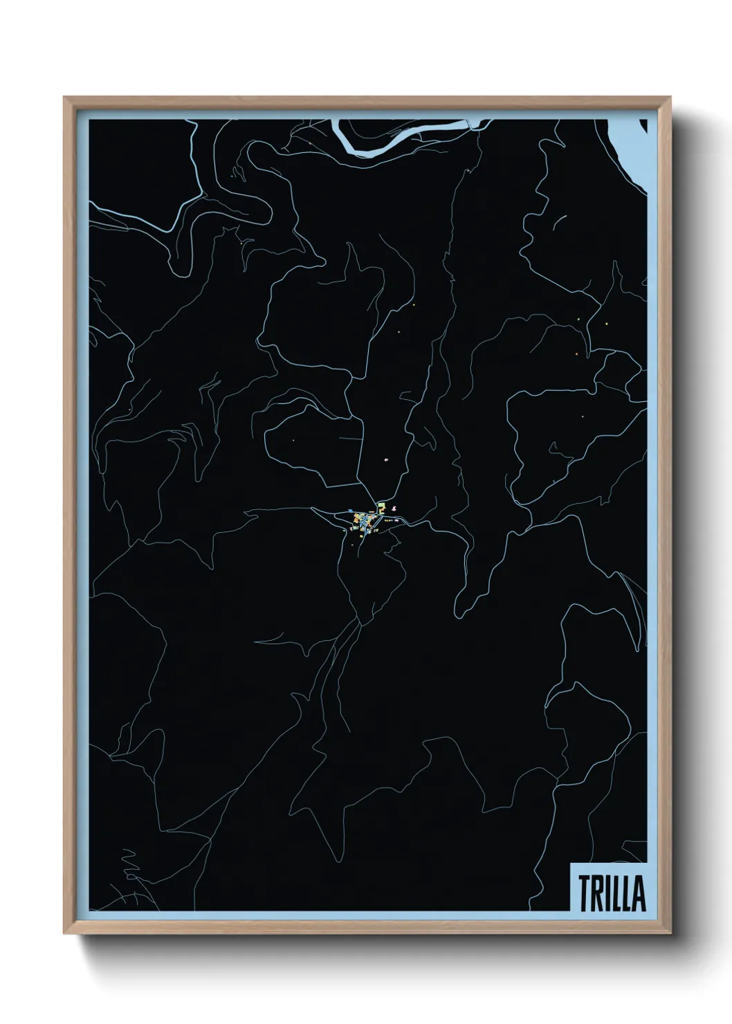 Une affiche de carte sur Trilla