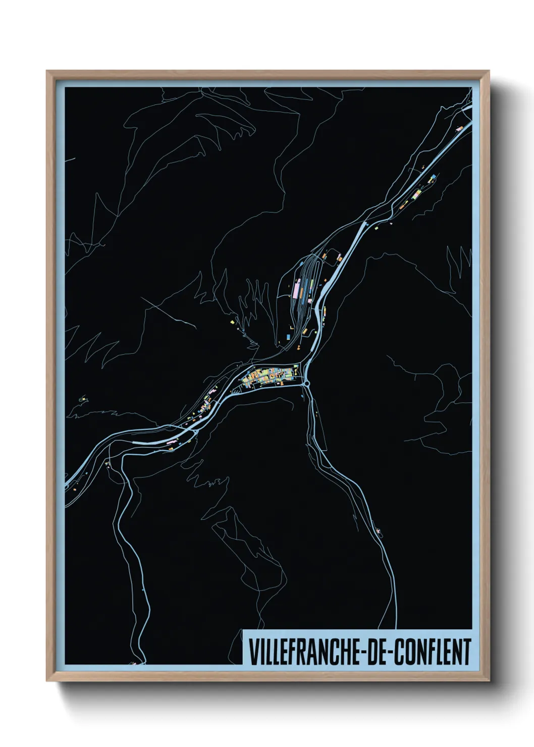 Un poster carteVillefranche-de-Conflent