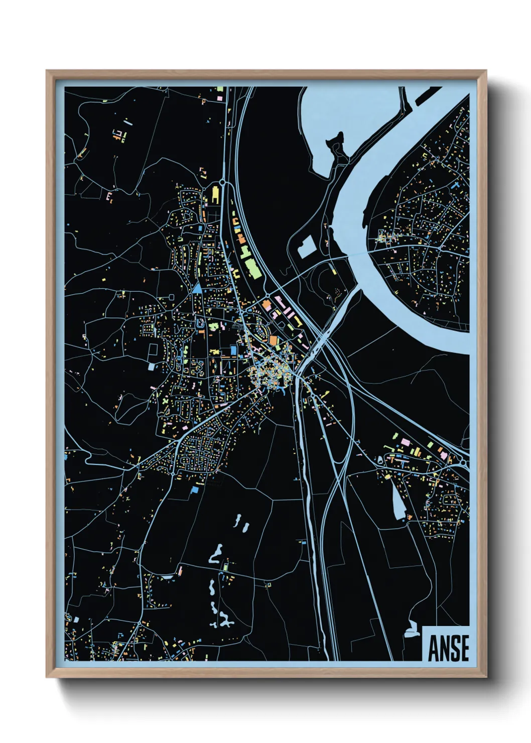 Une affiche de carte sur Anse