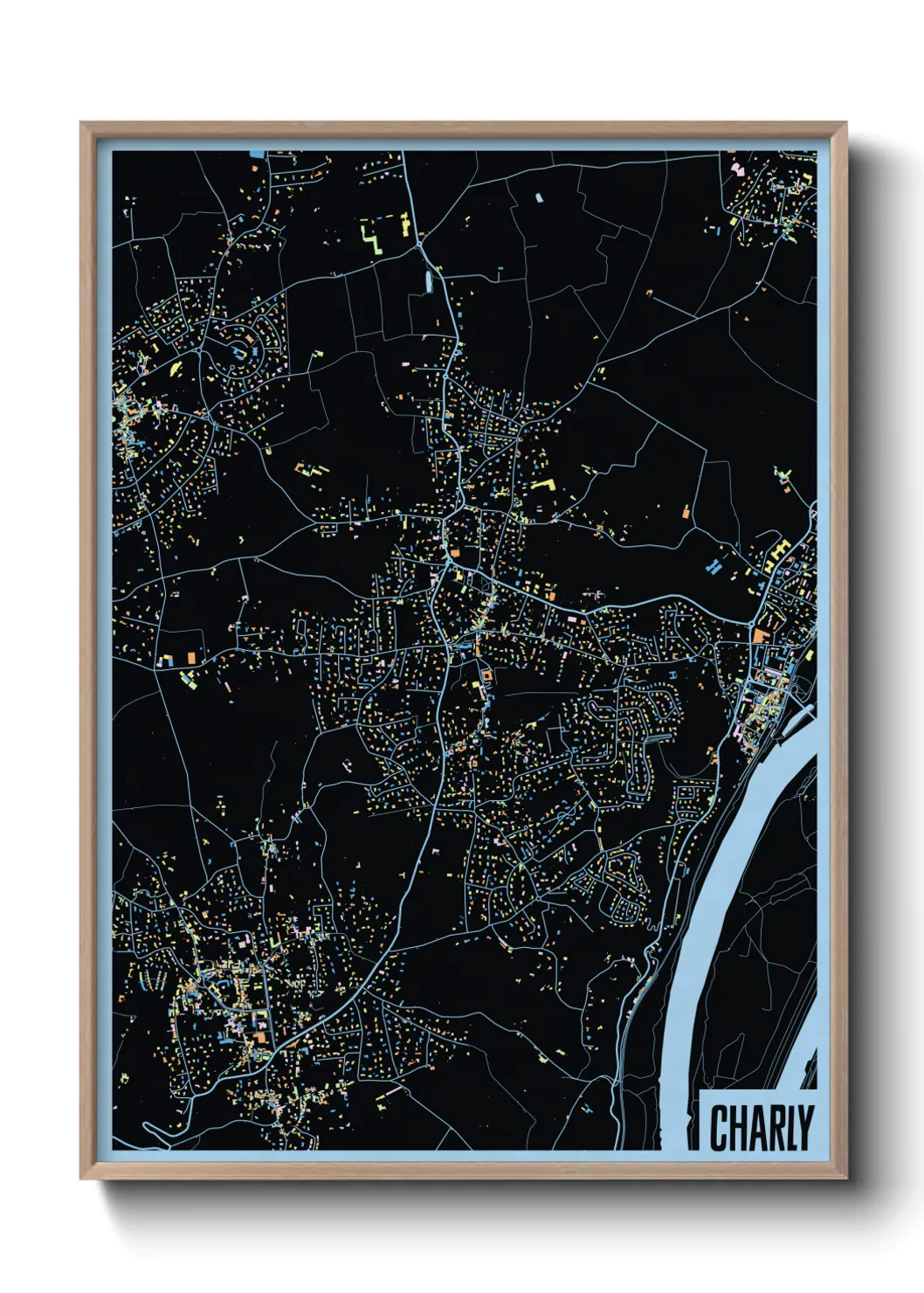 Une affiche de carte sur Charly