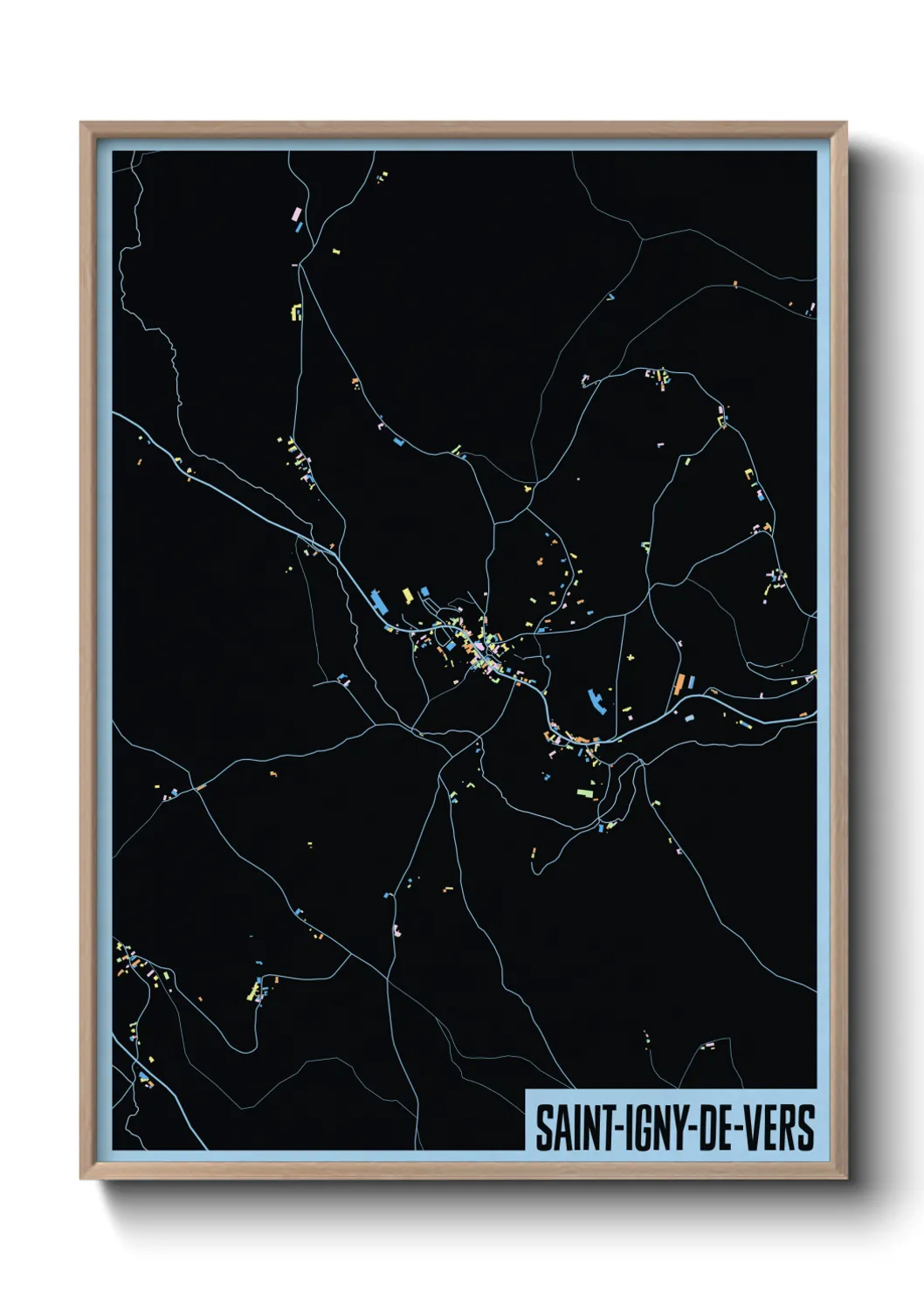 Un poster carteSaint-Igny-de-Vers