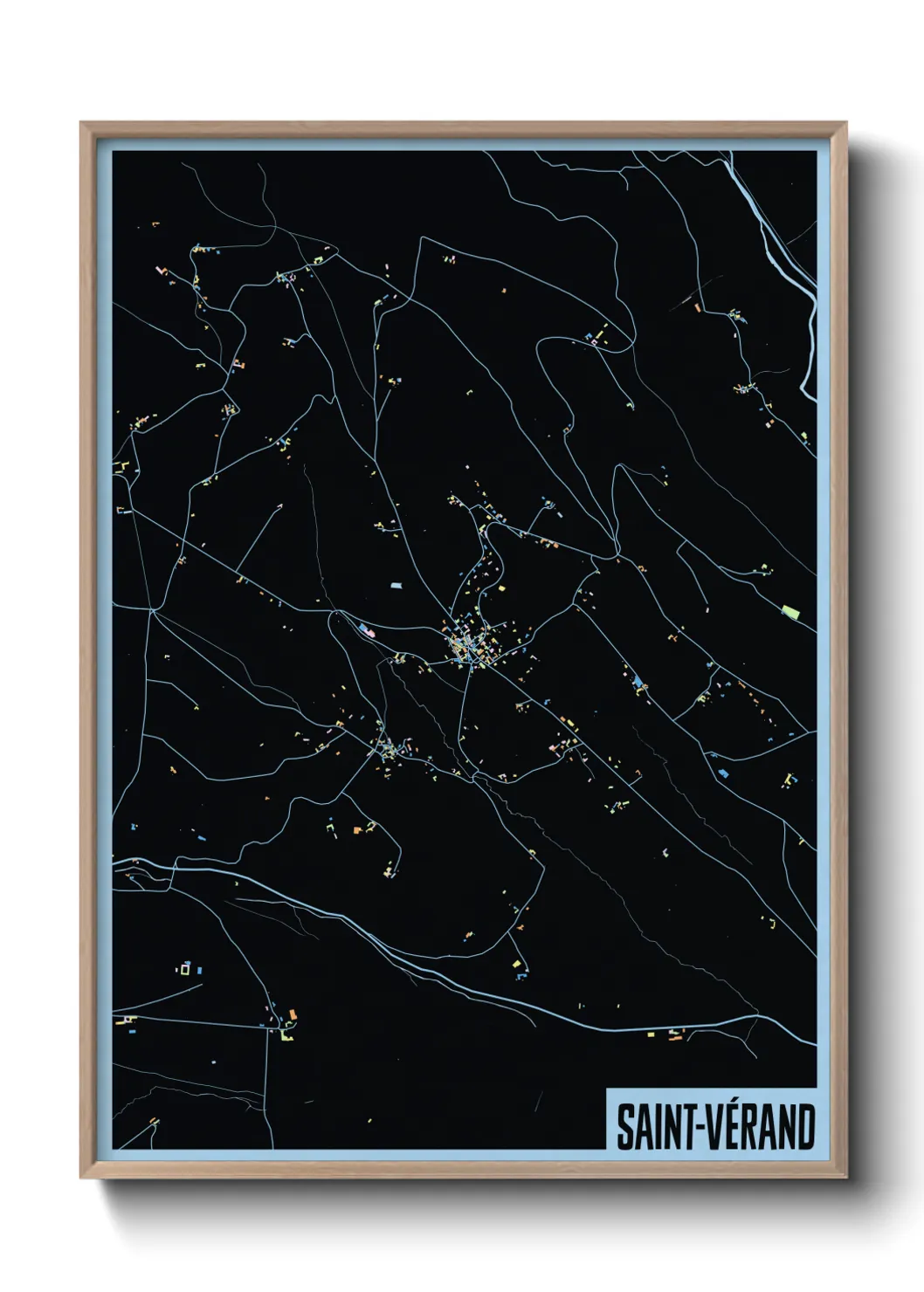 Un poster carteSaint-Vérand