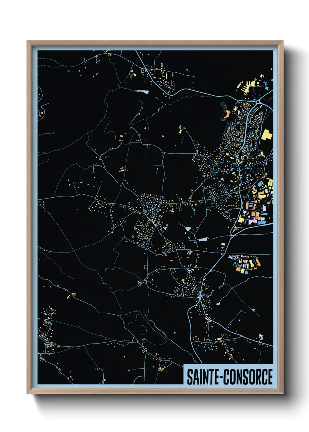 Un poster carteSainte-Consorce