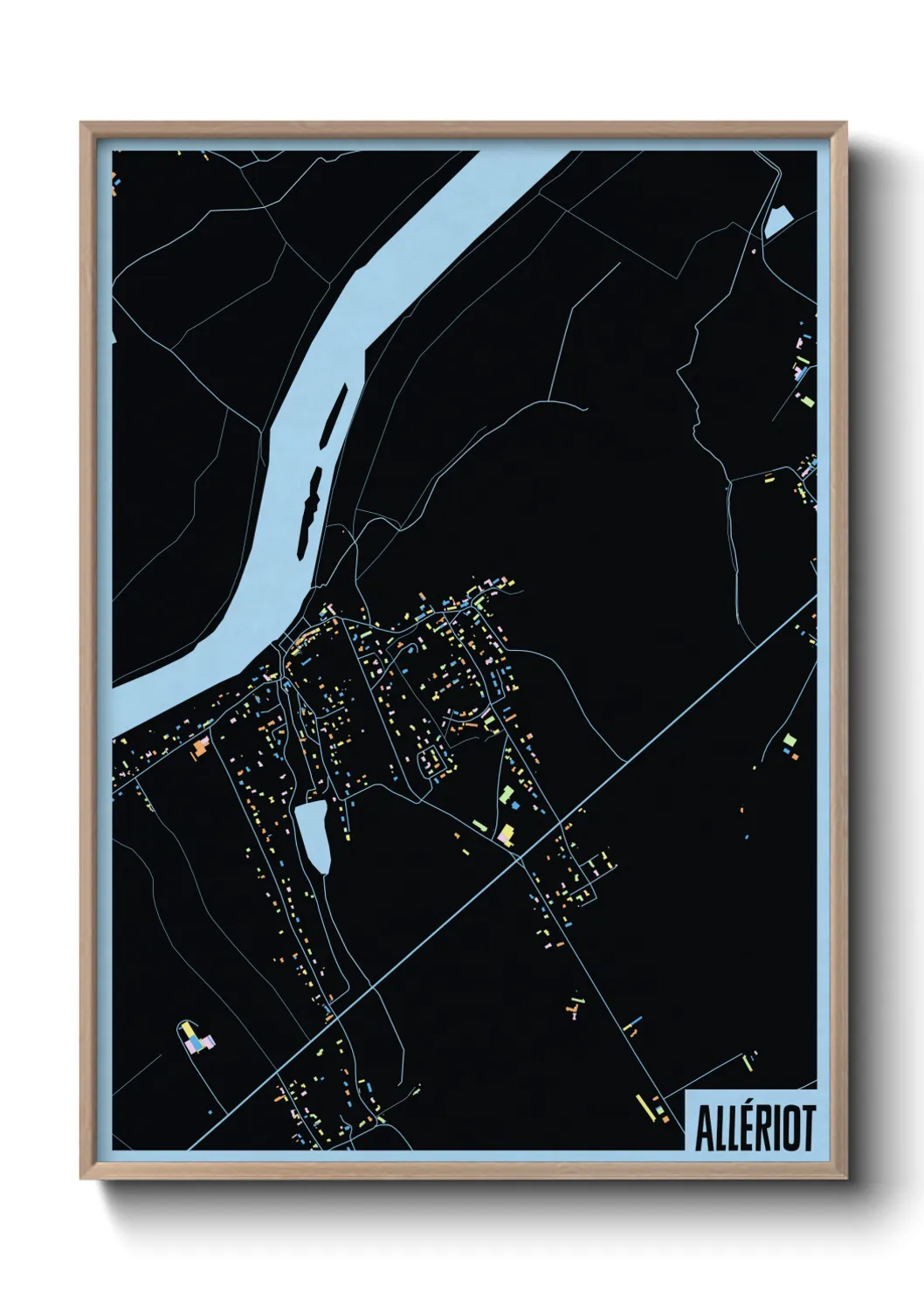 Une affiche de carte sur Allériot