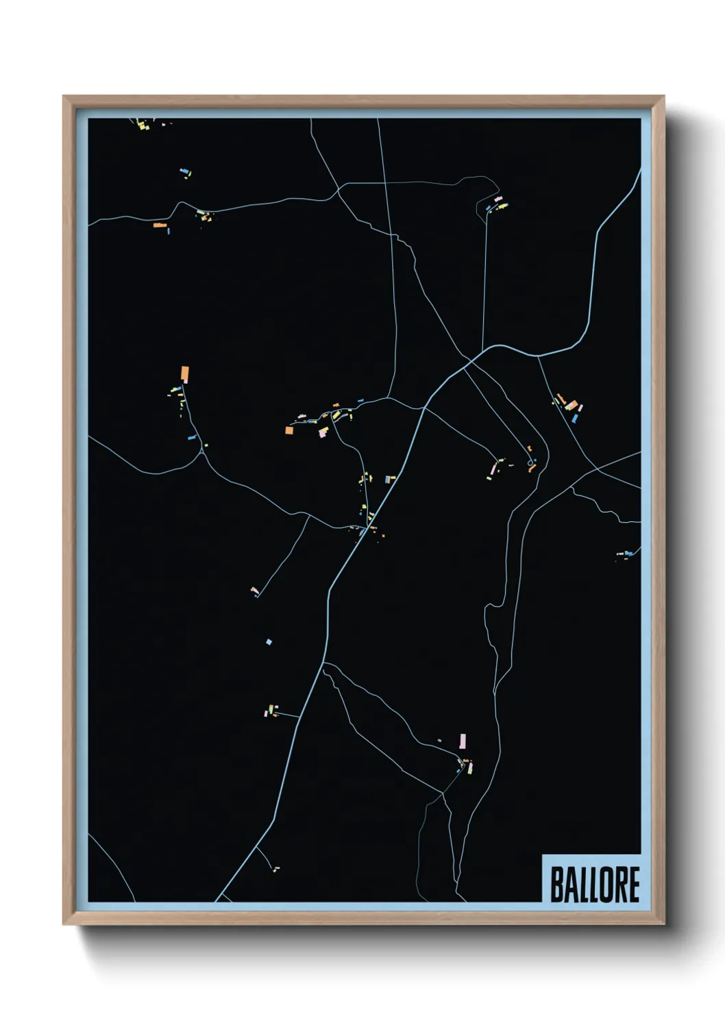 Une affiche de carte sur Ballore