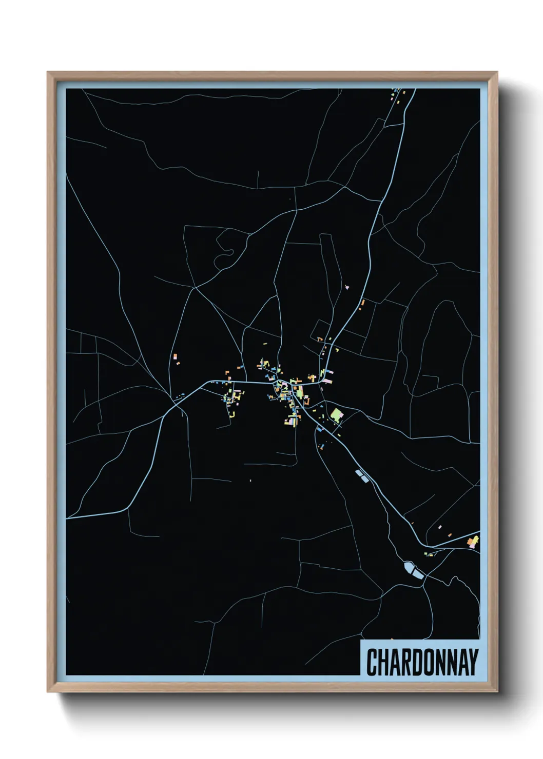Une affiche de carte sur Chardonnay