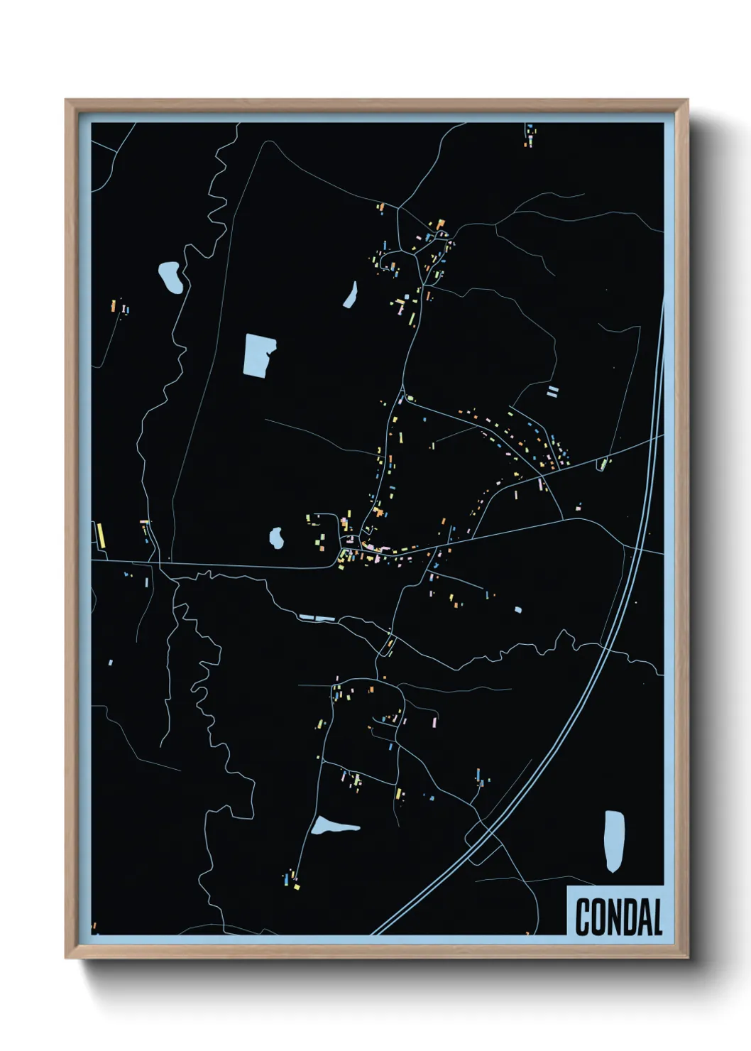 Une affiche de carte sur Condal