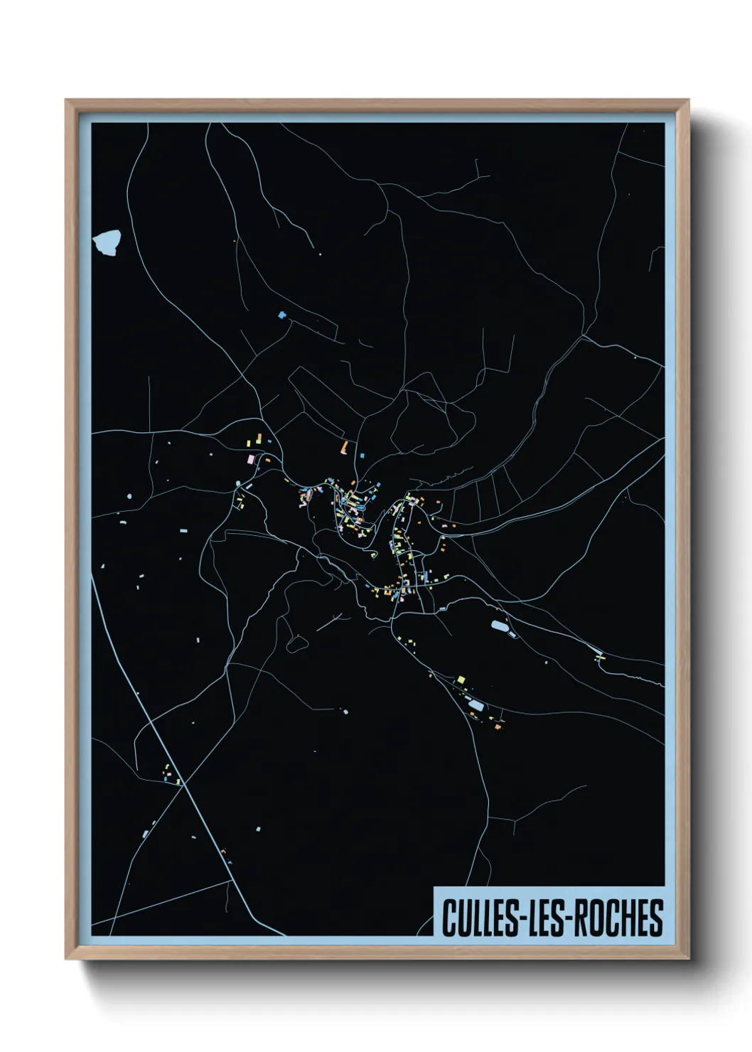 Un poster carteCulles-les-Roches
