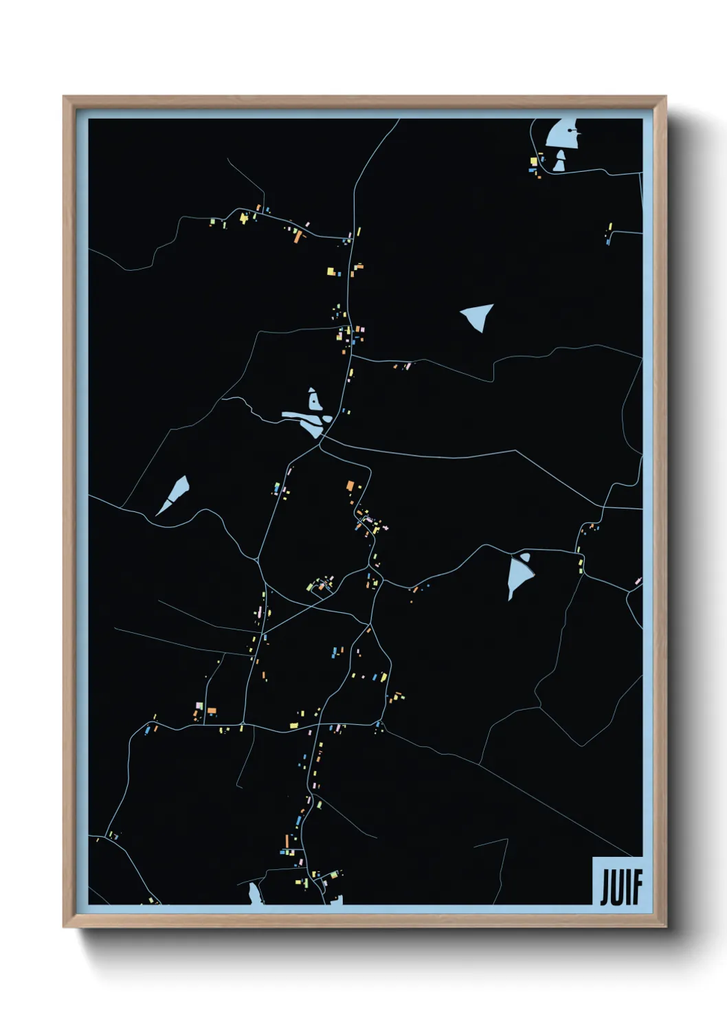 Une affiche de carte sur Juif