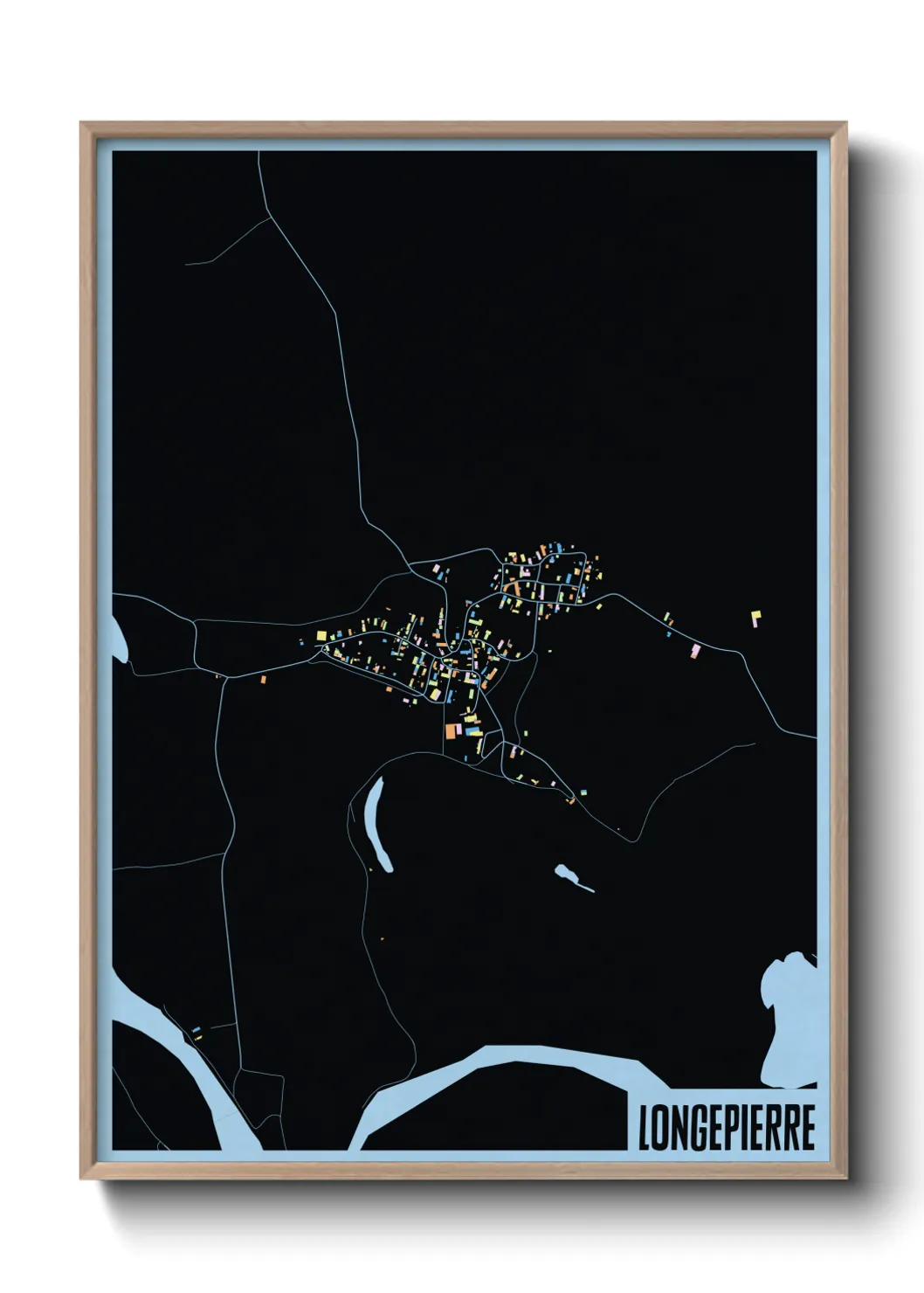 Une affiche de carte sur Longepierre