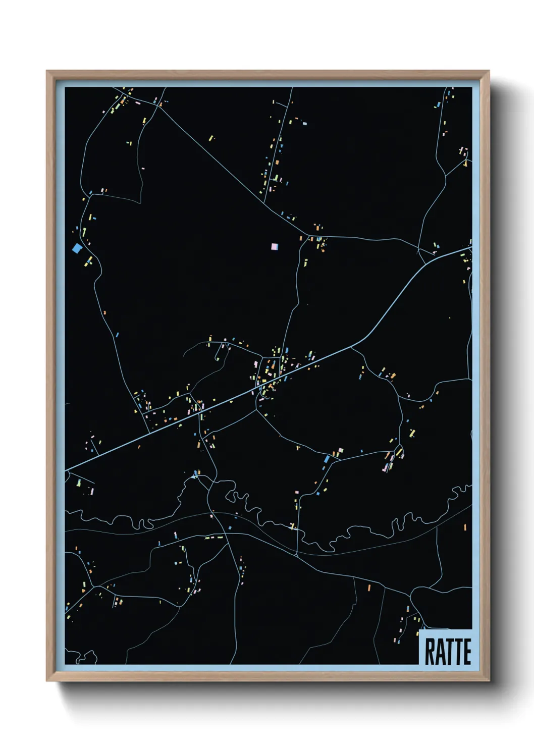 Une affiche de carte sur Ratte