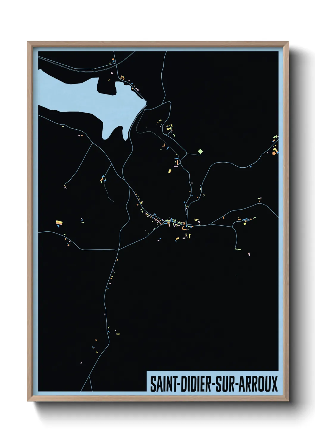 Un poster carteSaint-Didier-sur-Arroux