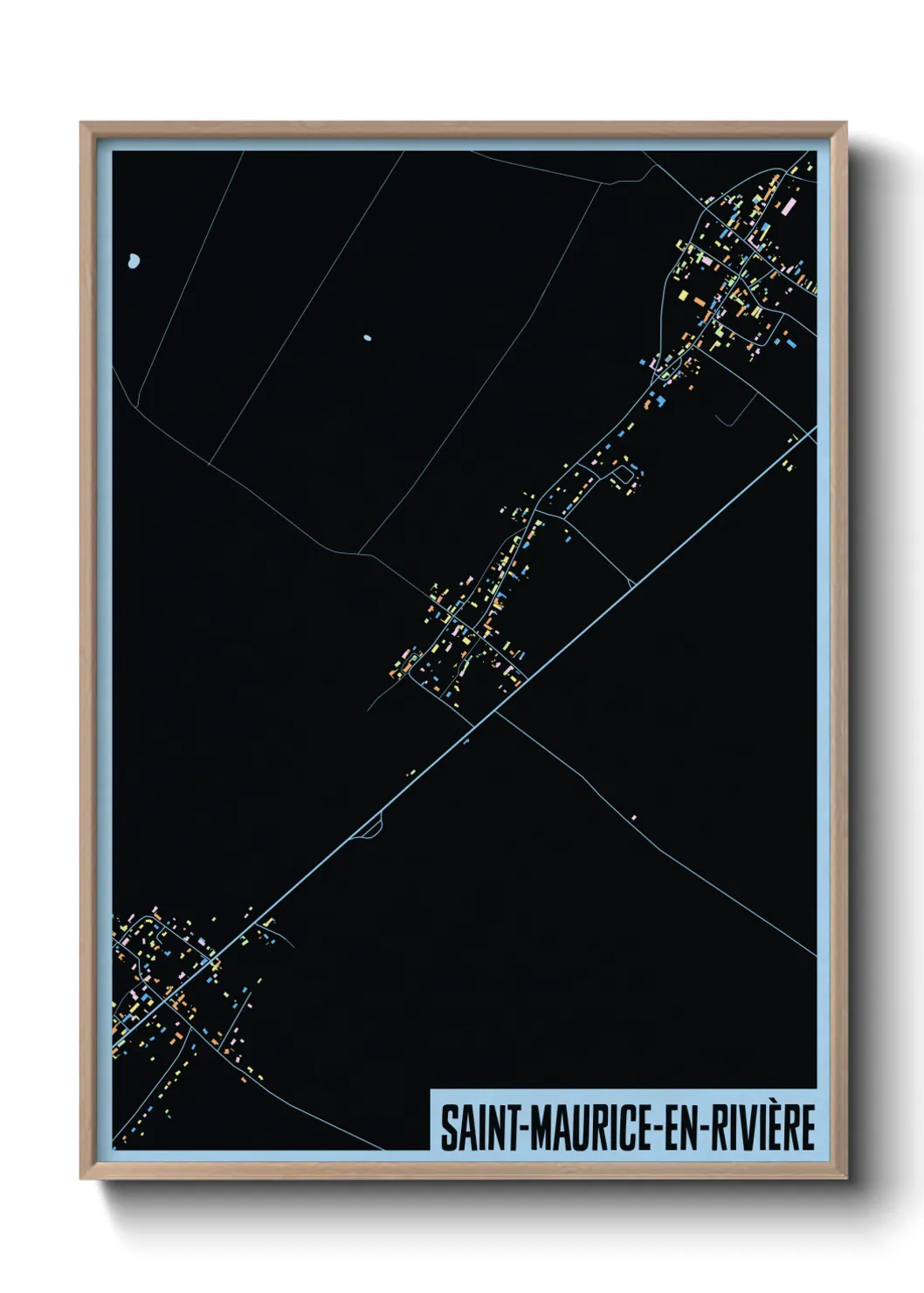 Un poster carteSaint-Maurice-en-Rivière