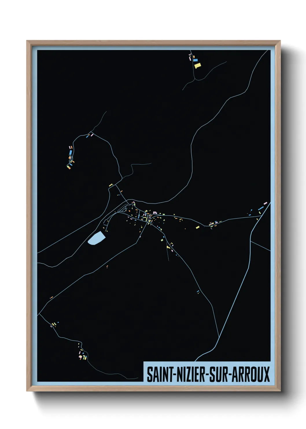 Un poster carteSaint-Nizier-sur-Arroux