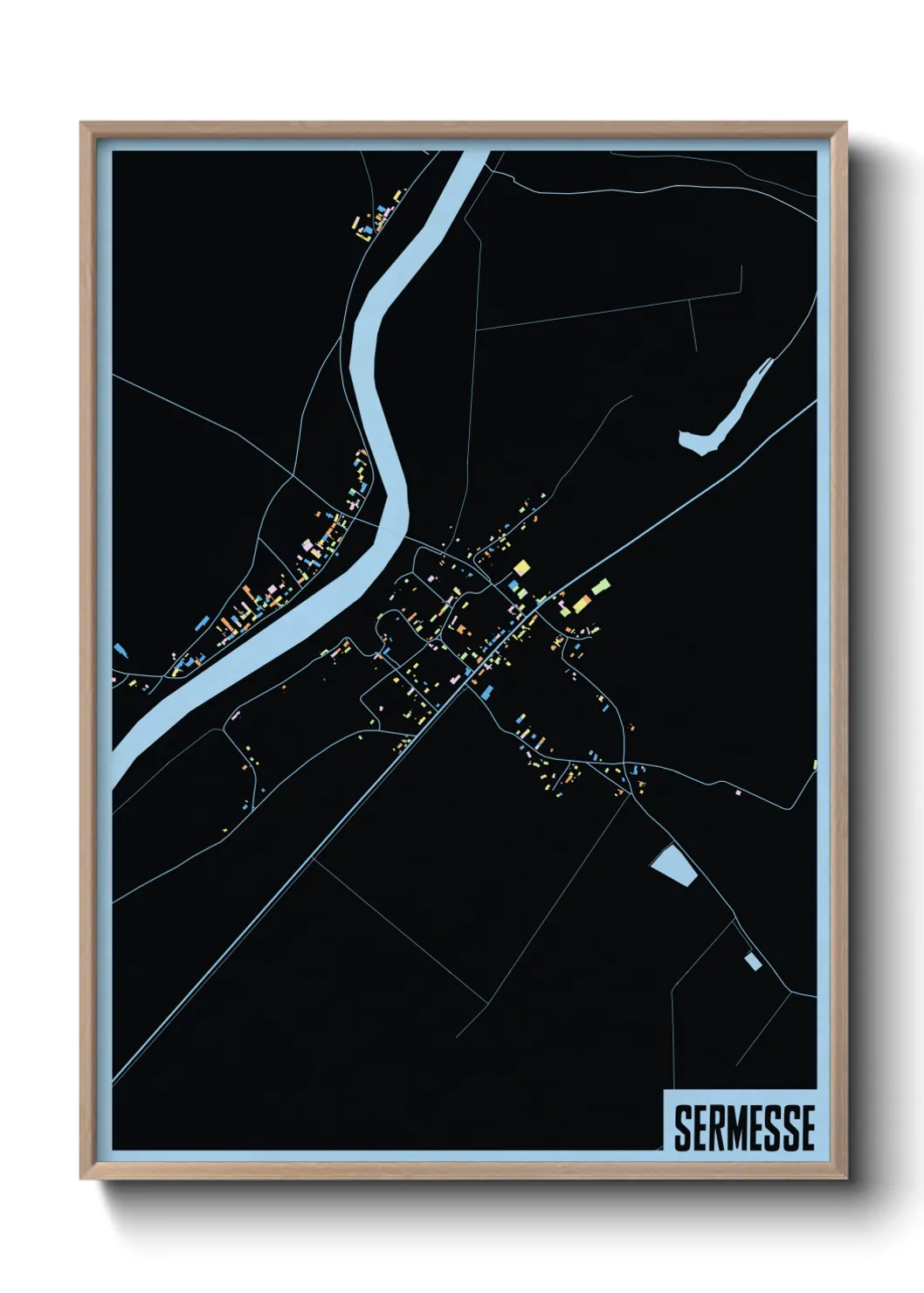 Une affiche de carte sur Sermesse