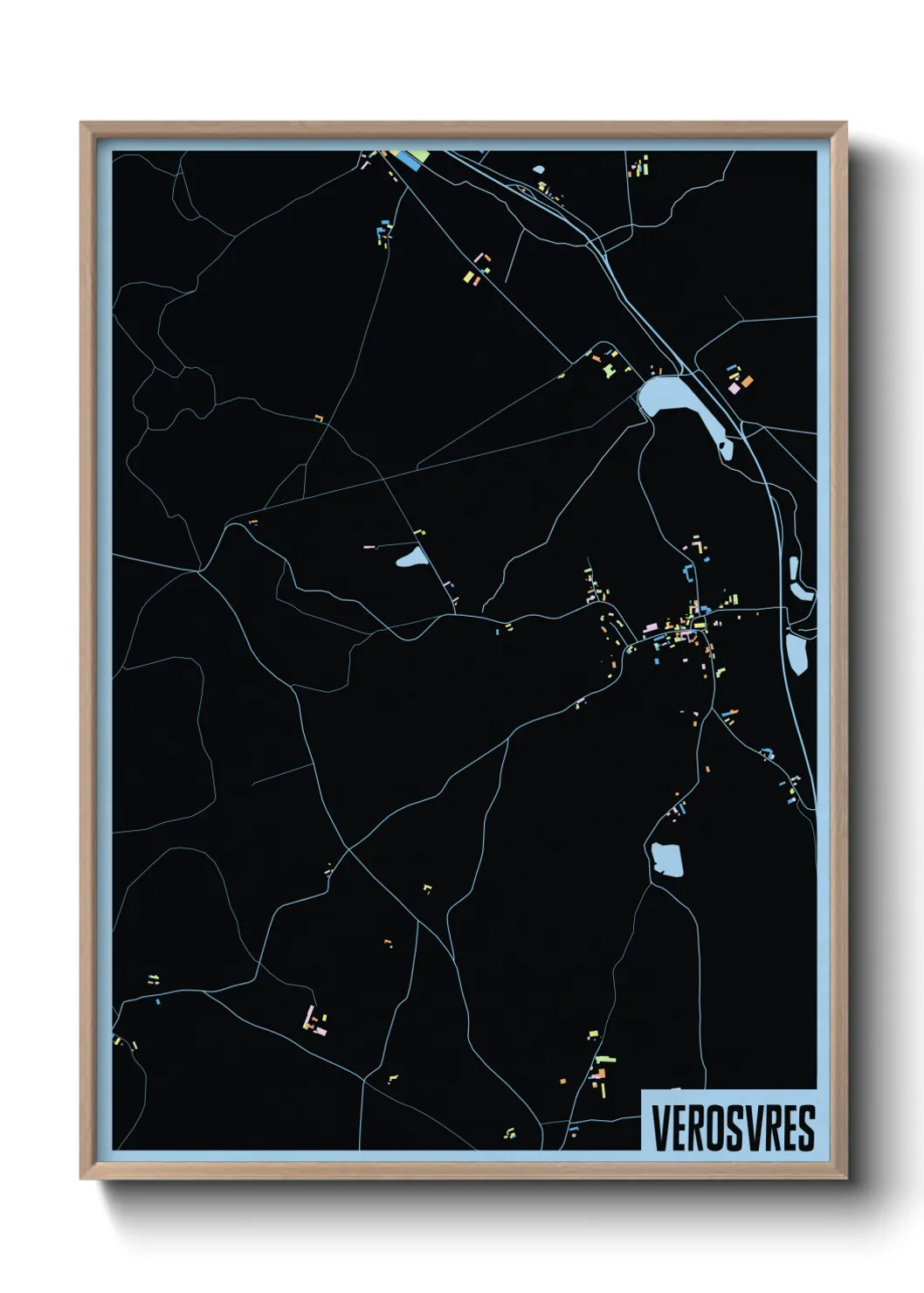 Une affiche de carte sur Verosvres