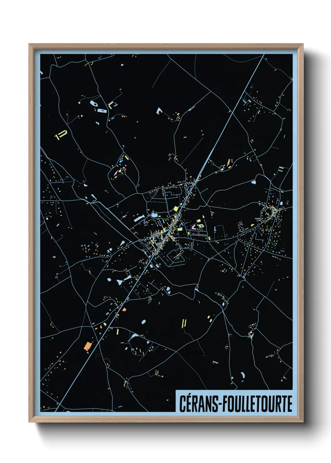 Un poster carteCérans-Foulletourte