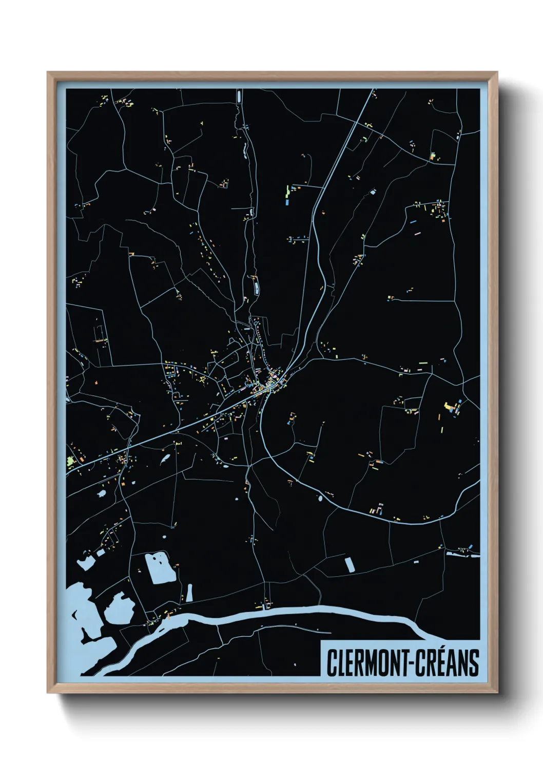 Un poster carteClermont-Créans