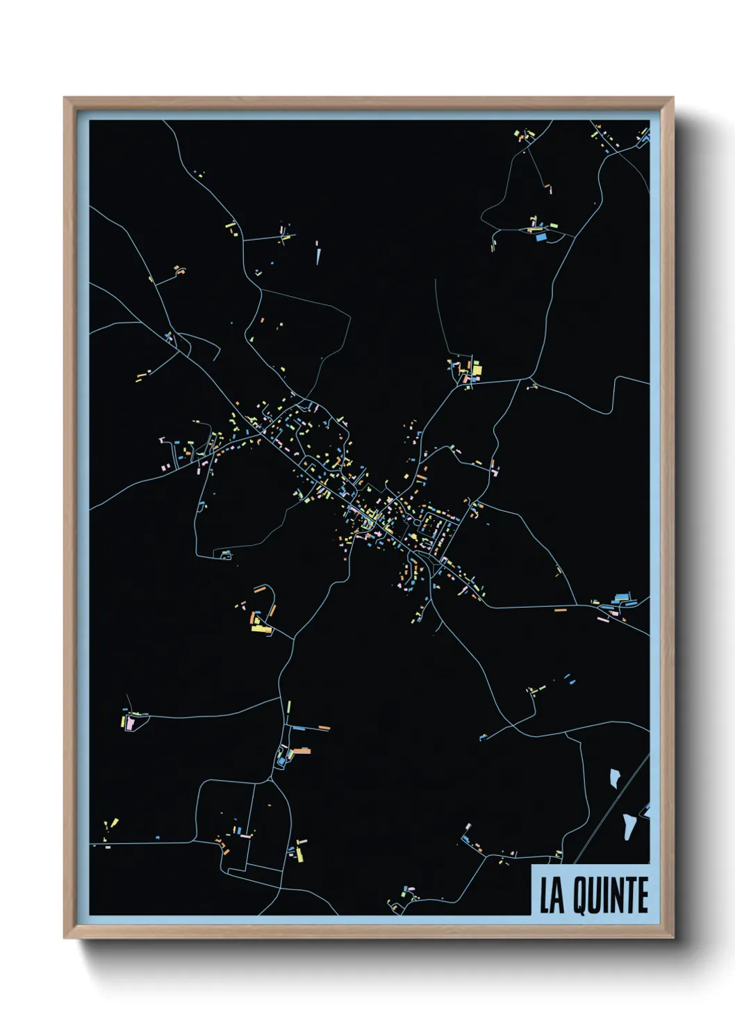 Une affiche de carte sur La Quinte