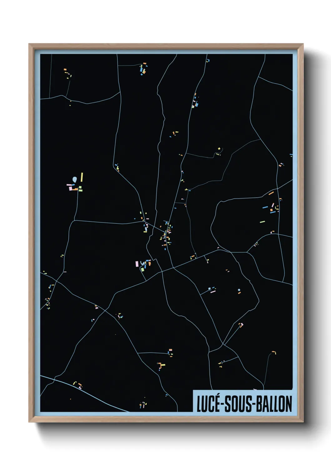 Un poster carteLucé-sous-Ballon