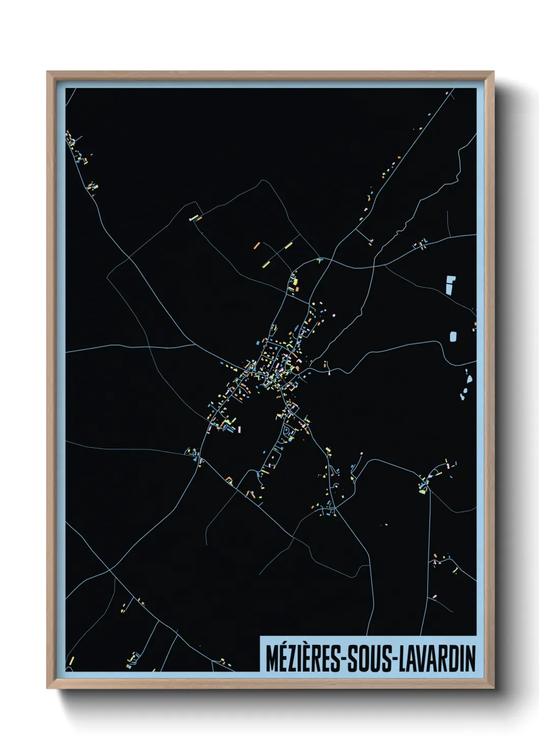 Un poster carteMézières-sous-Lavardin