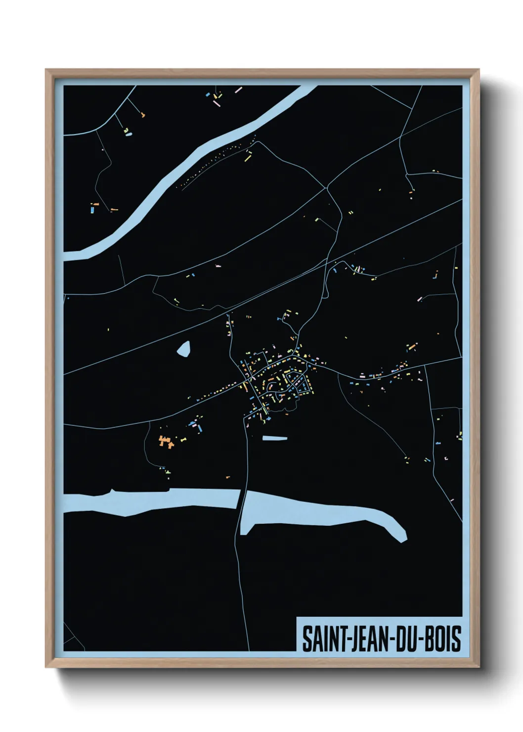 Un poster carteSaint-Jean-du-Bois