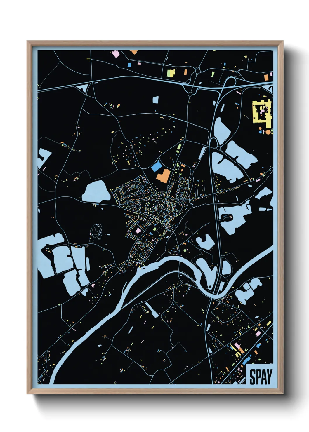 Une affiche de carte sur Spay