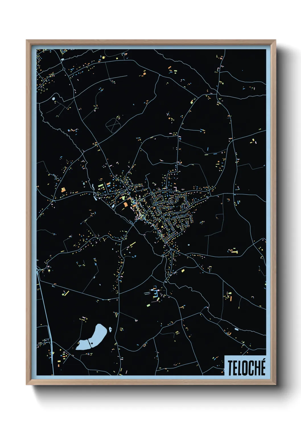 Une affiche de carte sur Teloché