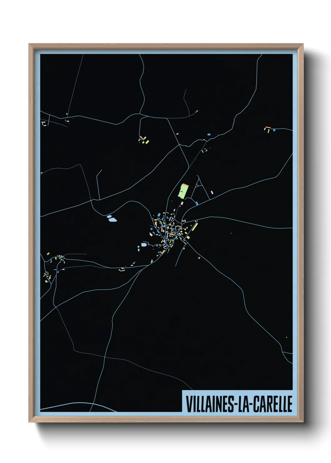 Un poster carteVillaines-la-Carelle