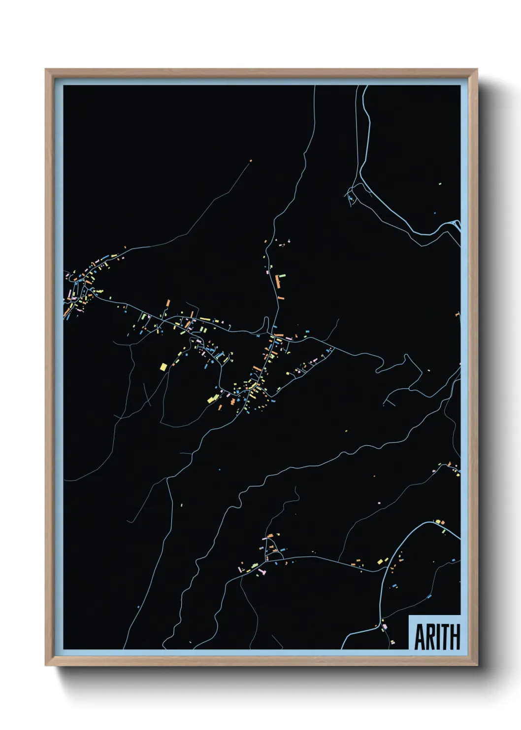 Une affiche de carte sur Arith