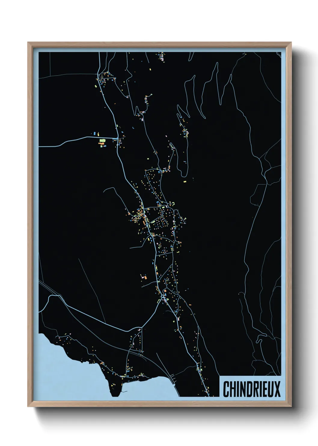 Une affiche de carte sur Chindrieux