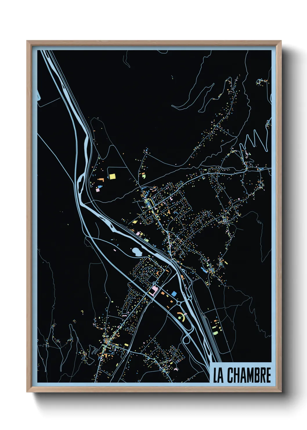 Une affiche de carte sur La Chambre