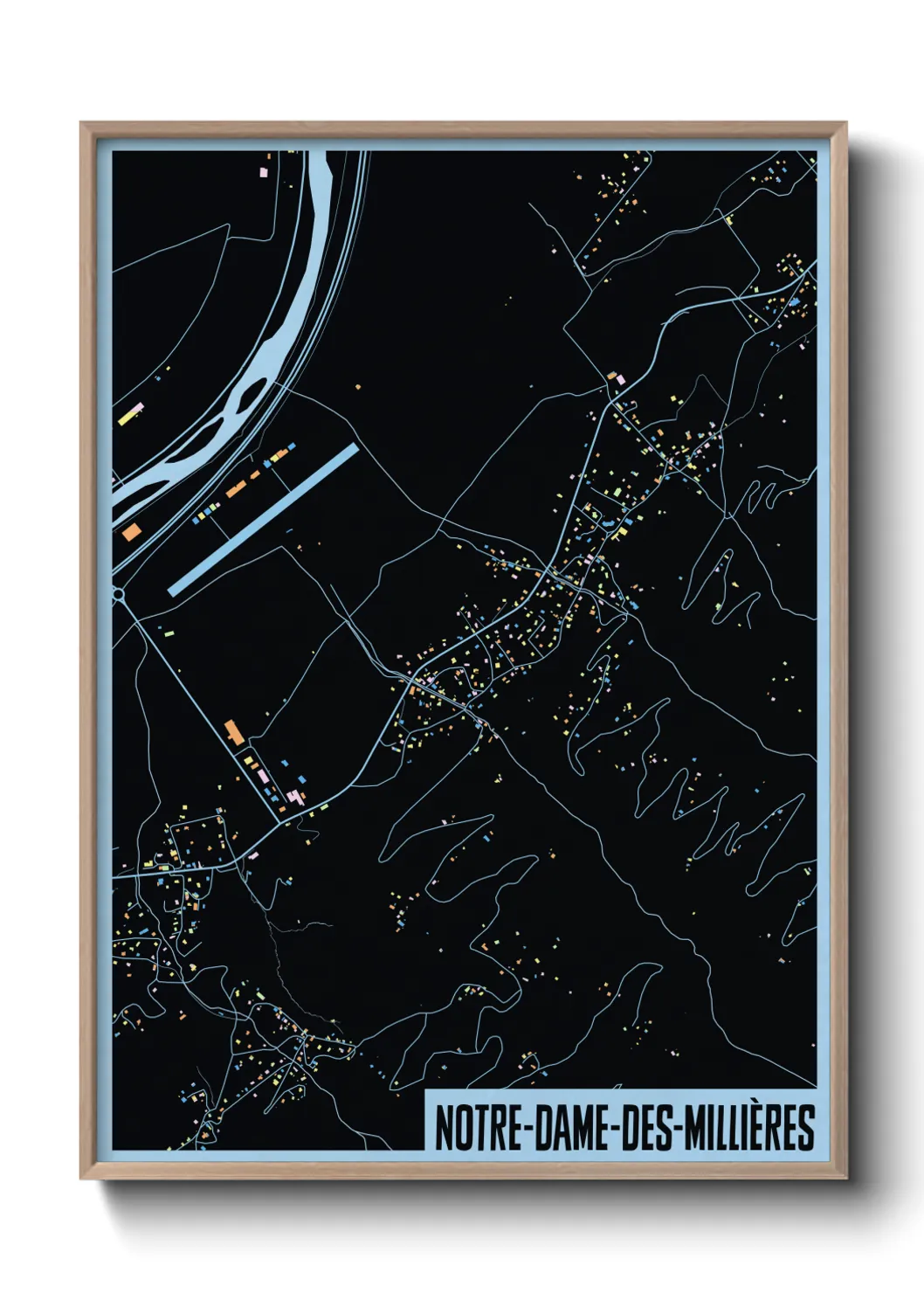 Un poster carteNotre-Dame-des-Millières