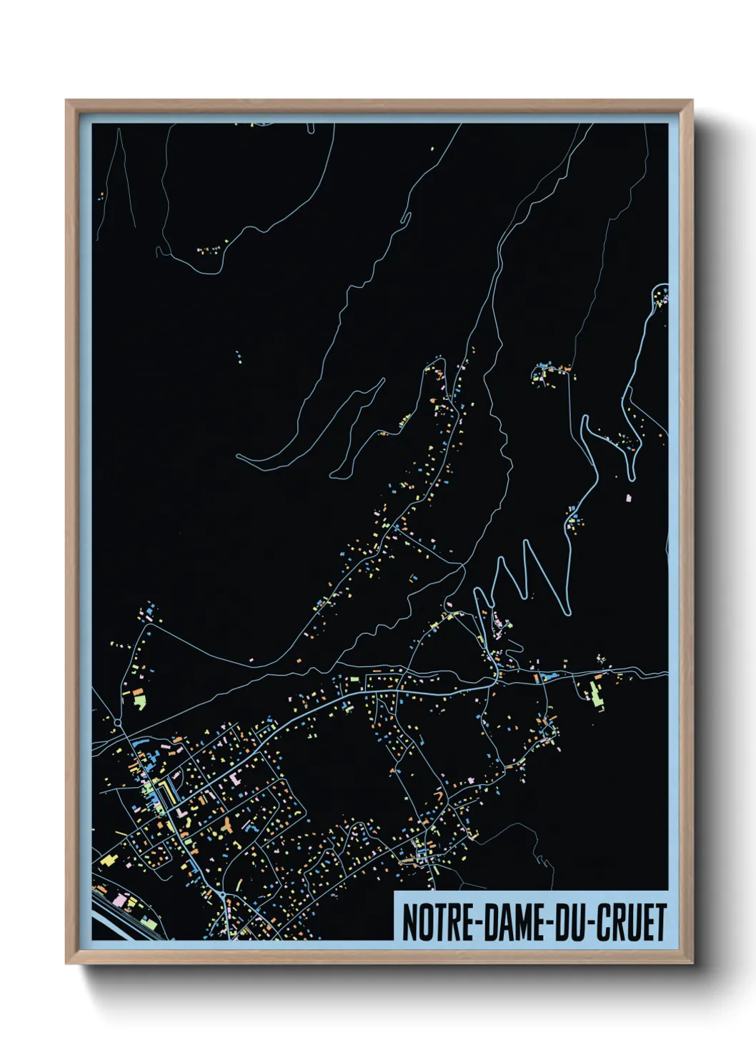 Un poster carteNotre-Dame-du-Cruet